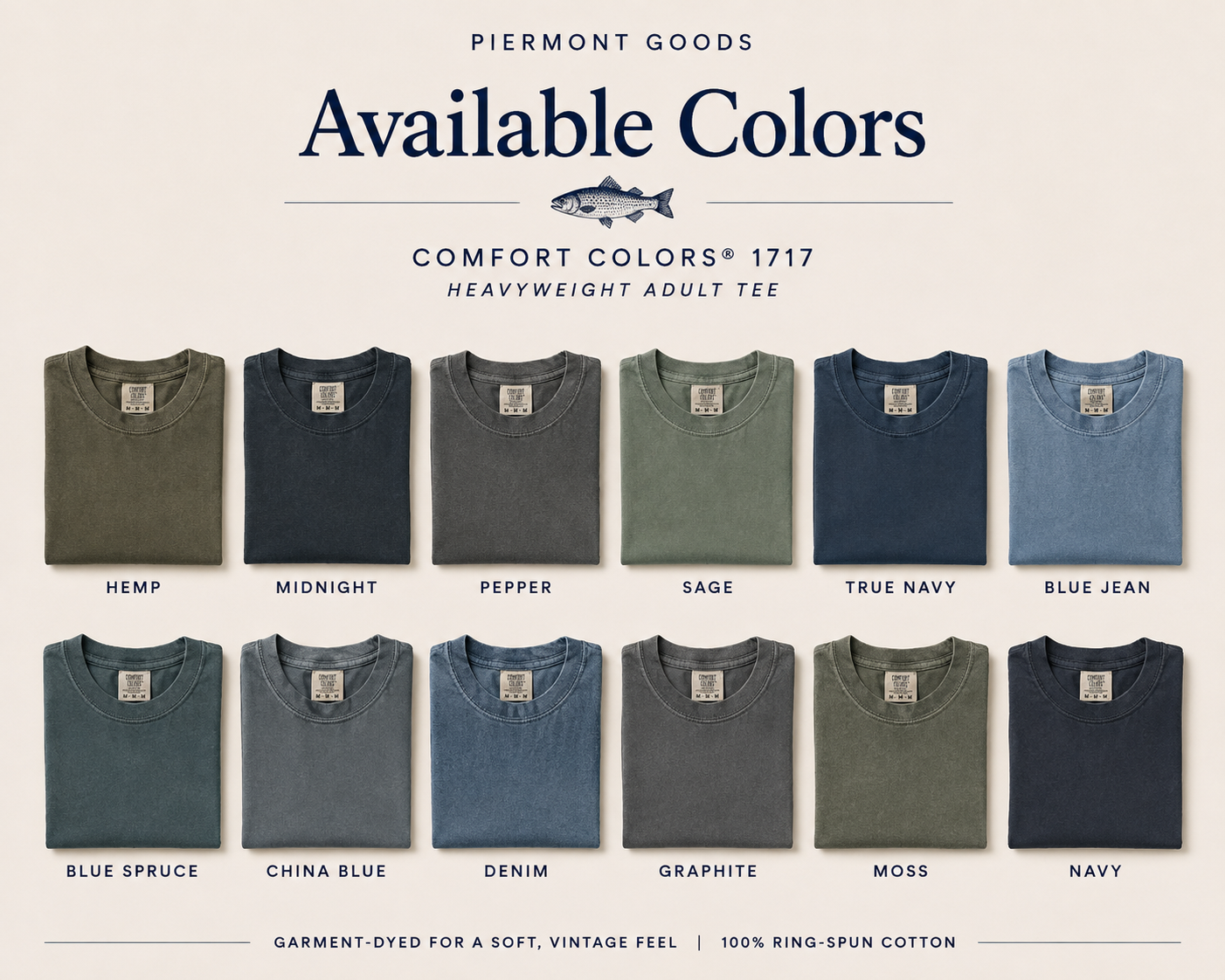 Piermont Unisex Garment-Dyed Tee