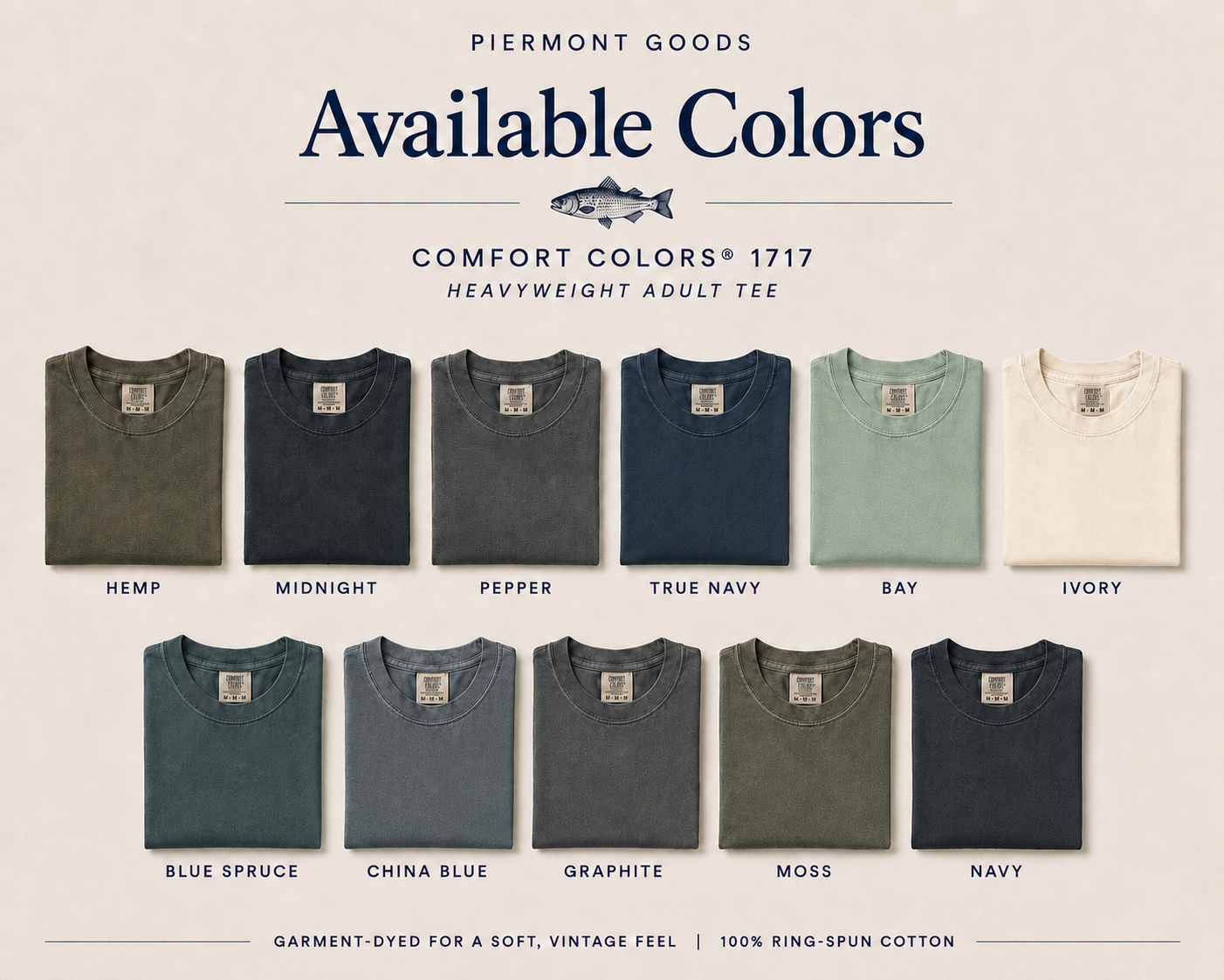 Piermont Unisex Garment-Dyed Tee